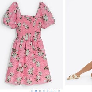 Draper James Pink Magnolia Baby Doll Dress